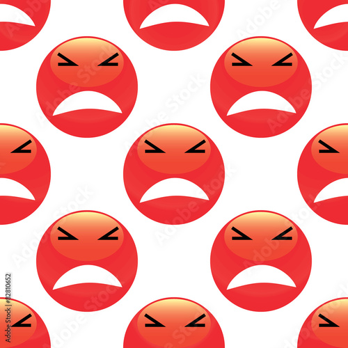 Angry emoticon pattern