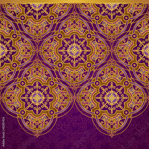 Vector ornate border in Eastern style.