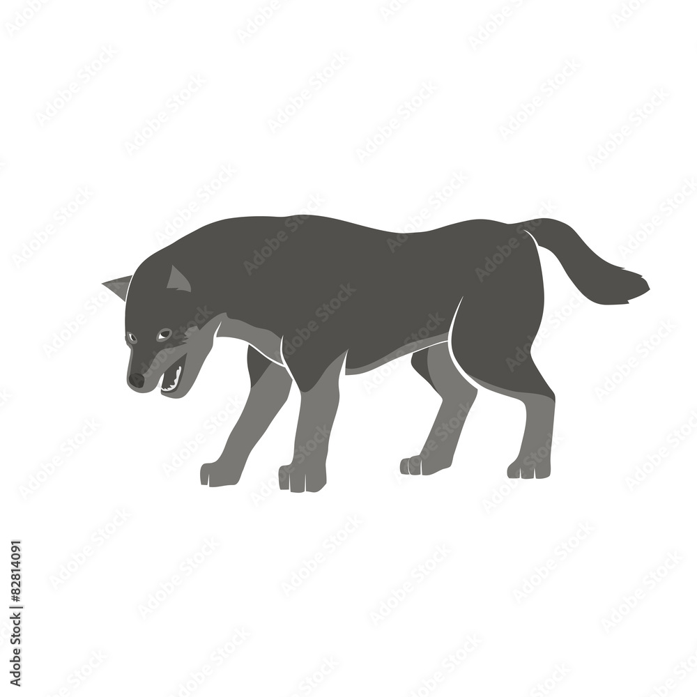 Naklejka premium wolf