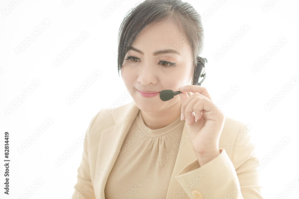 businesswoman talking on the phone while working businesswoman talking on the phone while working