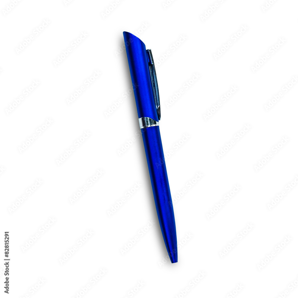 Blue pen isolated on white background. (with clipping path) Blue pen isolated on white background. (with clipping path)