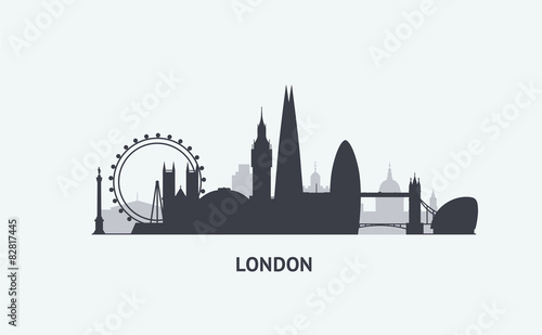London  skyline silhouette