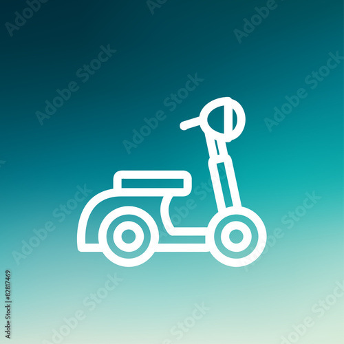 Scooter thin line icon