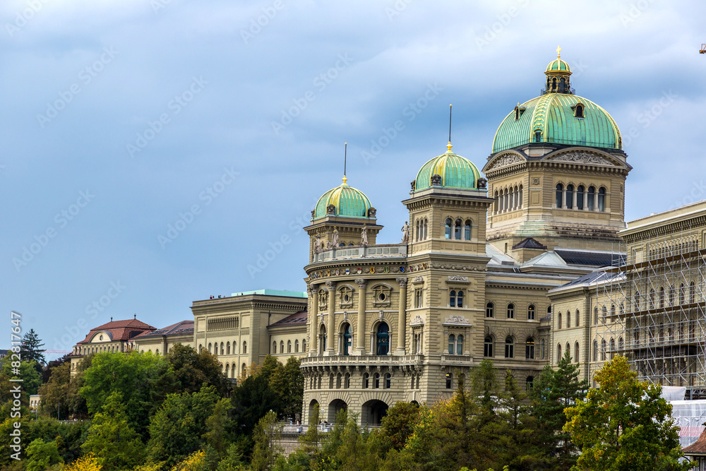 Federal palace of Switzerland in Bern