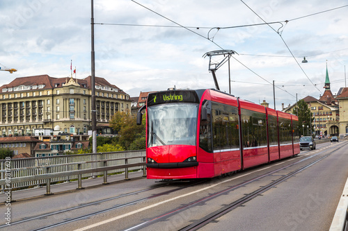 Modern tram in Bern