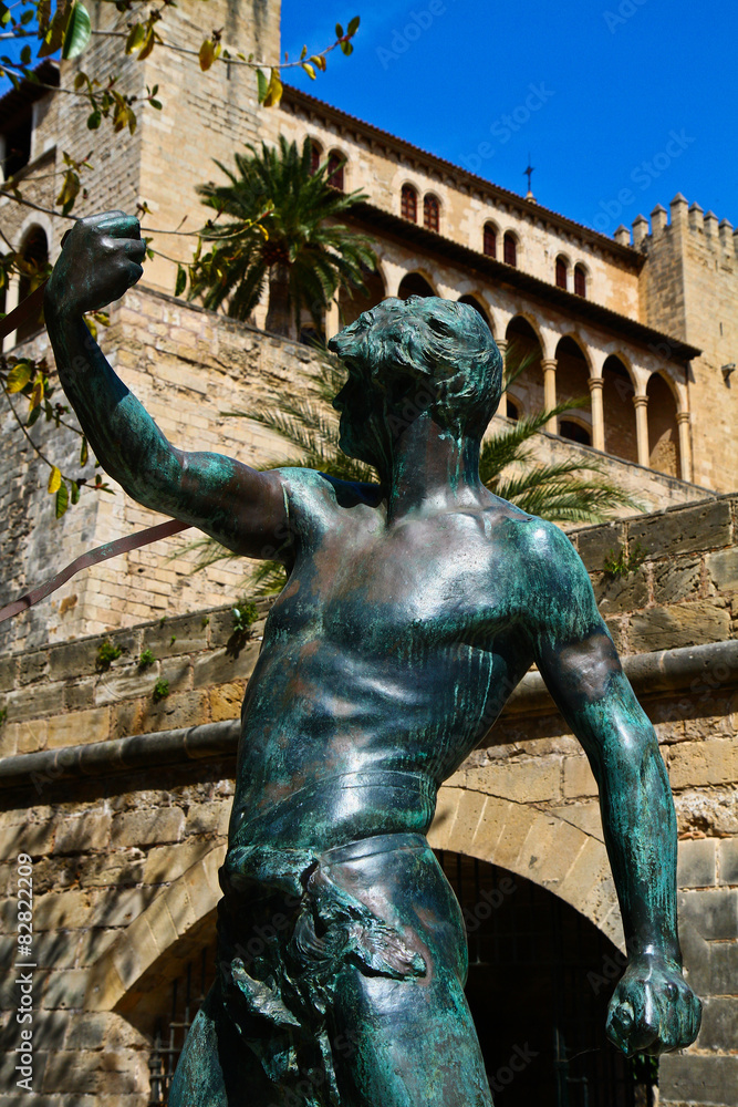 Naklejka premium La Almudaina Palace in Palma de Mallorca, Spain