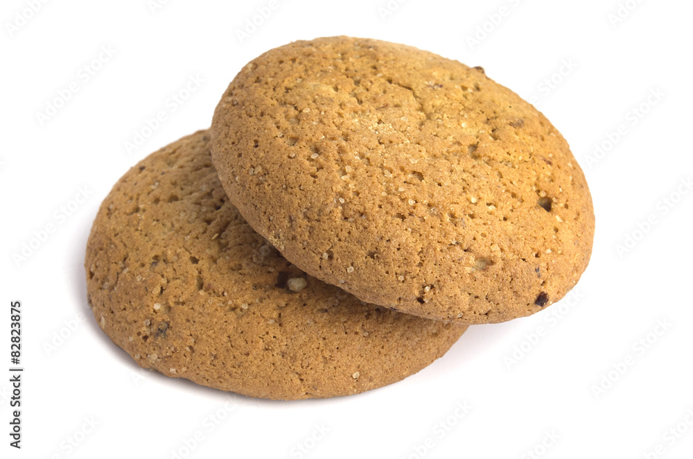 Oatmeal cookies on white background Oatmeal cookies on white background