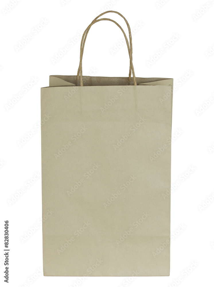 brown paper bag isolated on white with clipping path brown paper bag isolated on white with clipping path