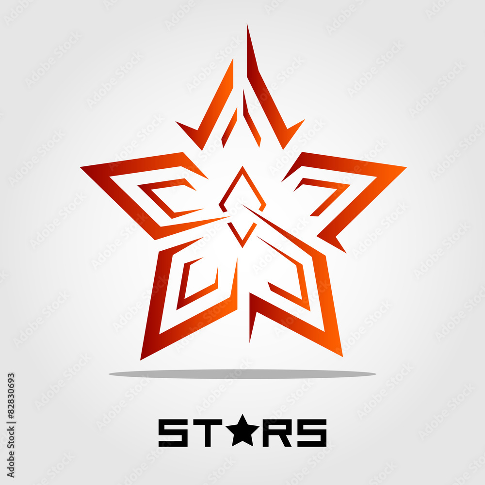 Obraz premium star shape vector illustration