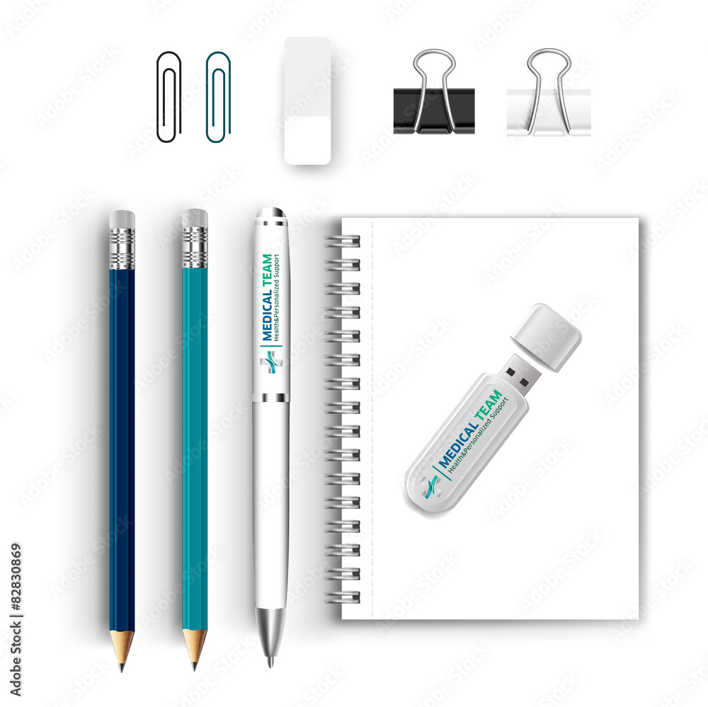 Corporate identity stationery medicine Corporate identity stationery medicine