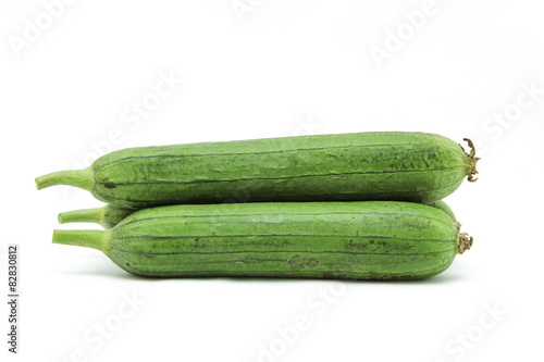 fresh nagled Loofah or angled gourd photo