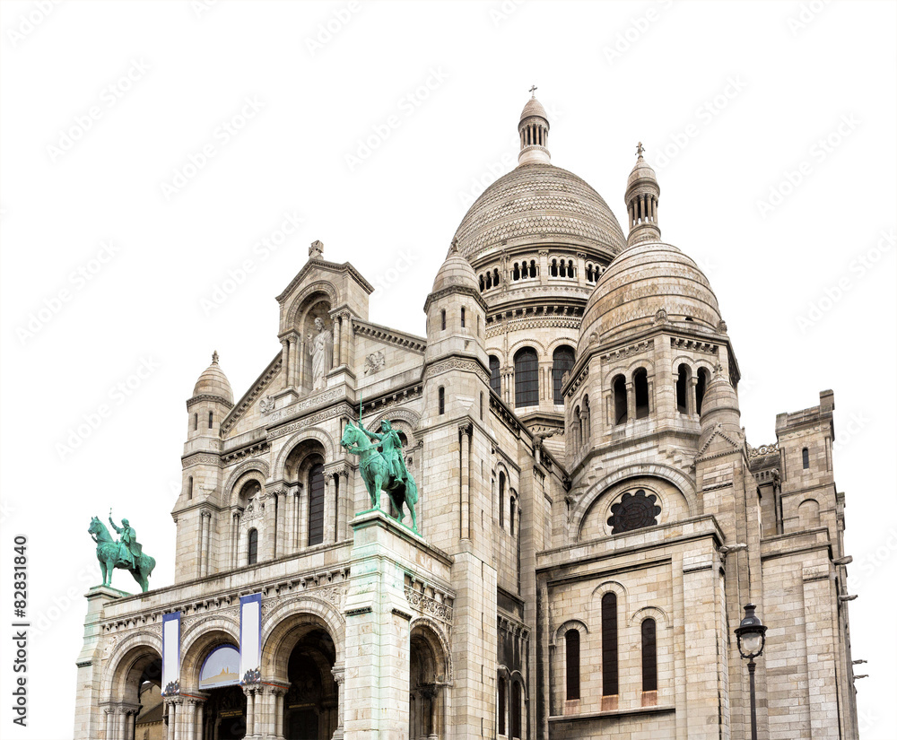Sacre Coeur Basilica close-up, Paris, France