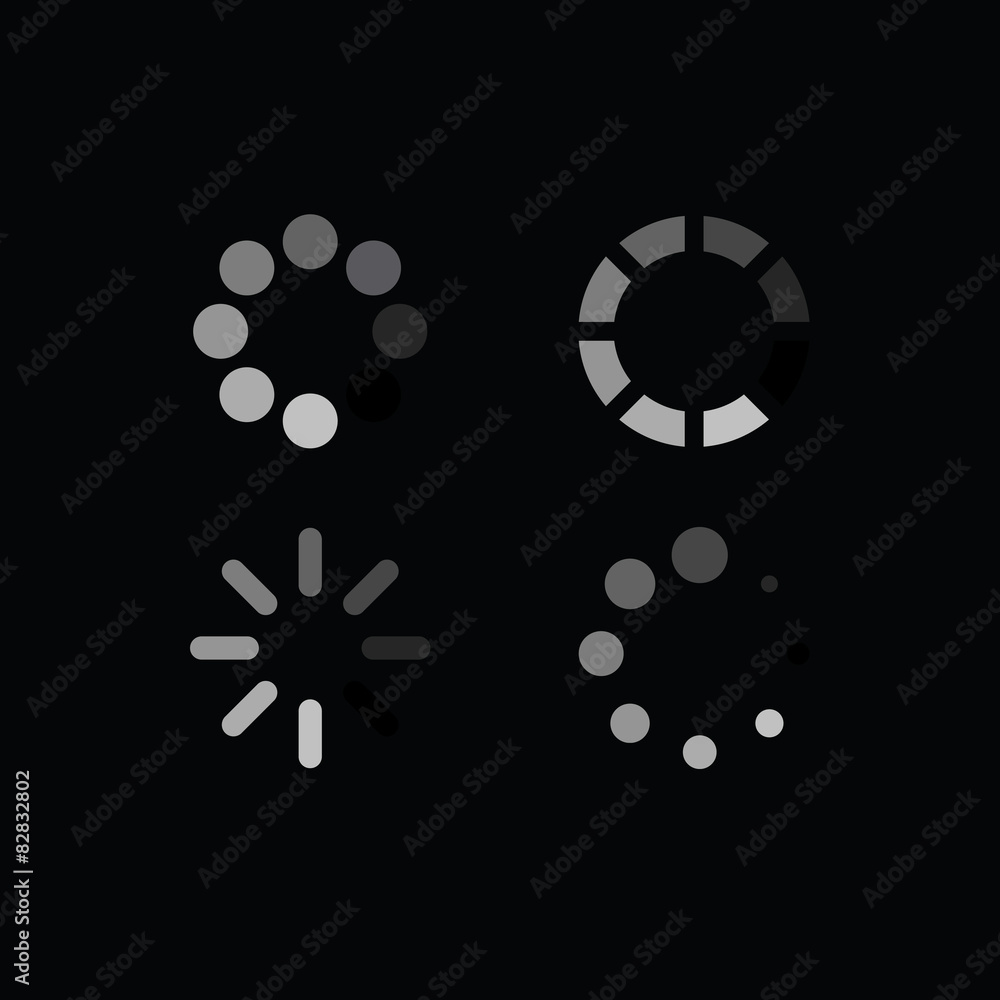 Set of loading symbols
Set of loading symbols