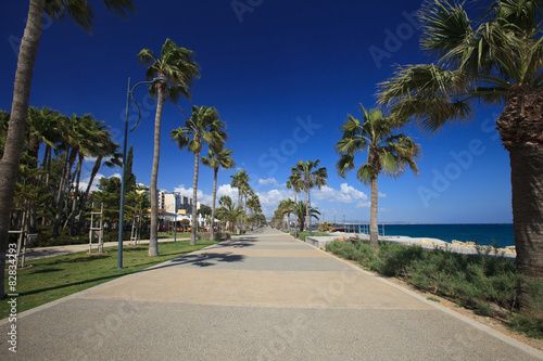 Limassol s seafront promenade. Cyprus  