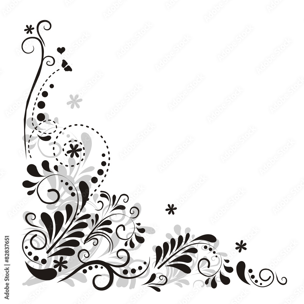 floraler Hintergrund mit Ornamenten floraler Hintergrund mit Ornamenten