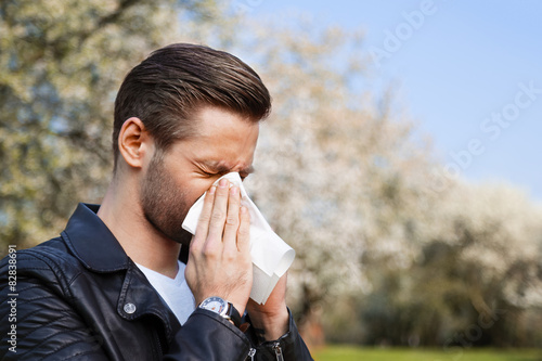 Allergie, Mann, Frühling