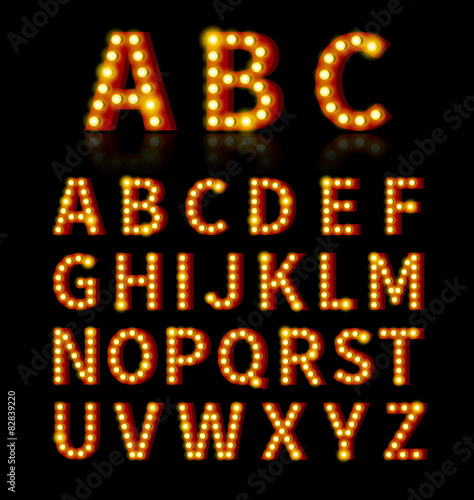 Lightbulb font