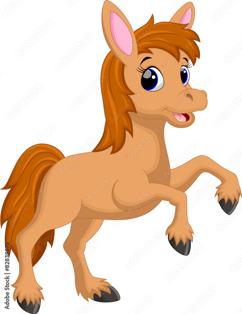 Cute horse cartoon Cute horse cartoon