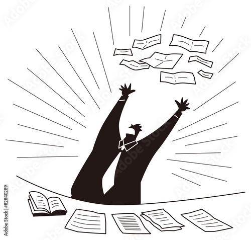 煮詰まったビジネスマン