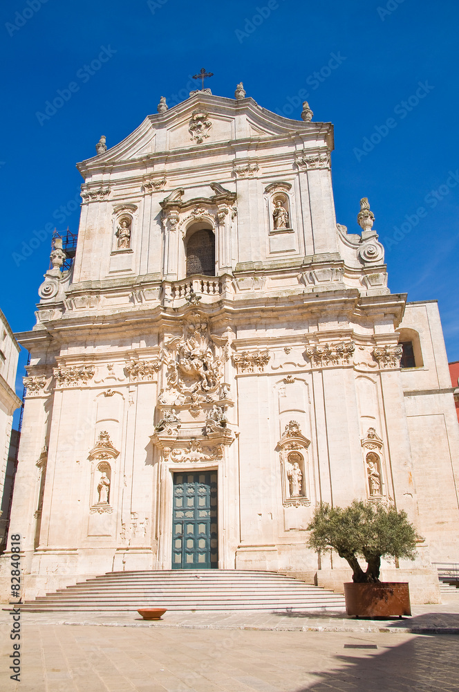 Basilica church of St. Martino. Martina Franca. Puglia. Italy.