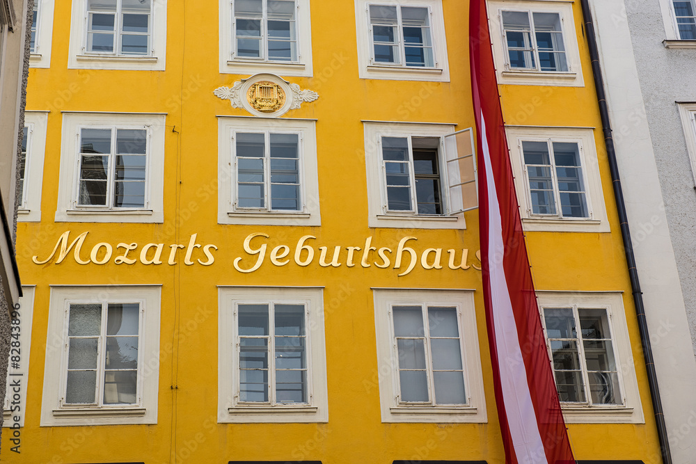 Fototapeta premium Geburtshaus von Wolfgang Amadeus Mozart | Salzburg