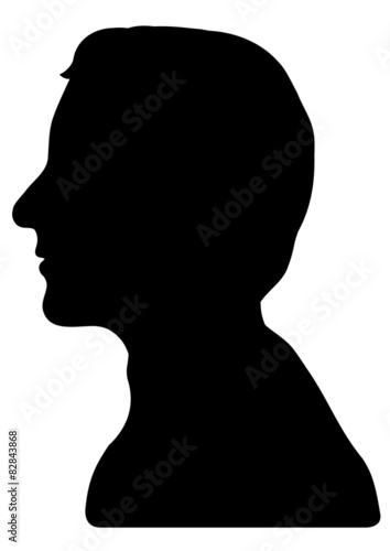 Tête homme silhouette © P666