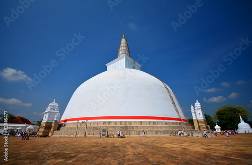 Ruwanweli dagoba stupa at Anuradhapura, Sri Lanka photo