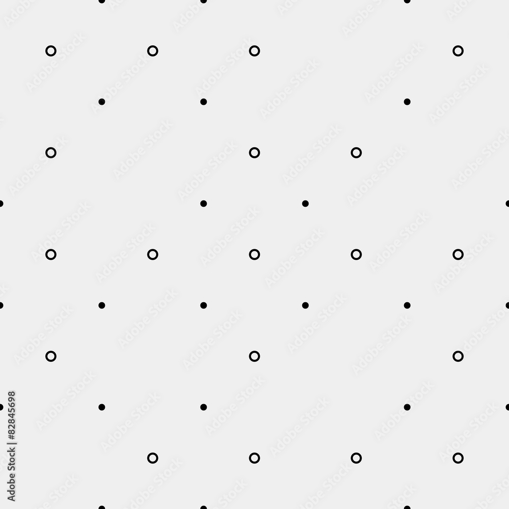 Pattern geometric seamless monochrome minimalistic dots
