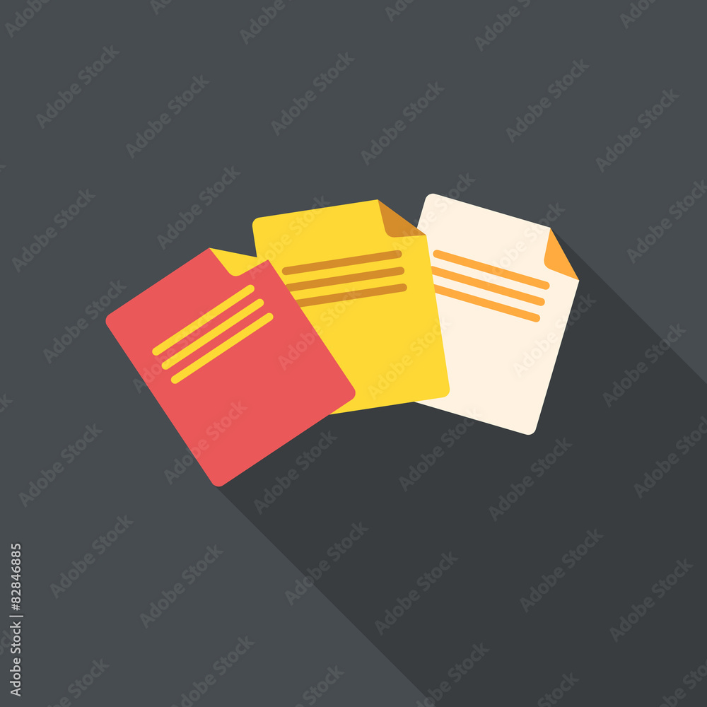 Flat design documents, vector illustration. Flat design documents, vector illustration.