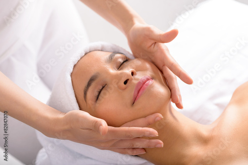 Professional face massage