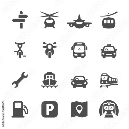 transportation icon set 2, vector eps 10