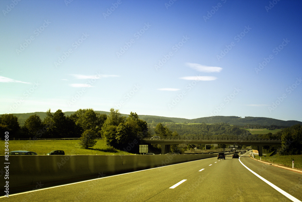 Fototapeta premium Car on the road