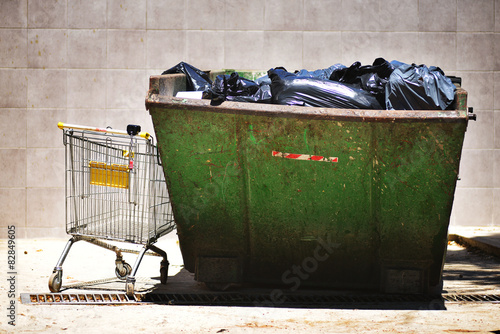 city trash cans