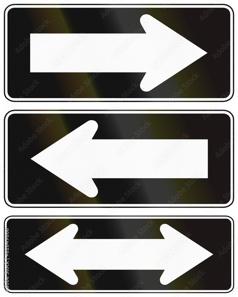 One-Way And Two-Way Road Chile One-Way And Two-Way Road Chile