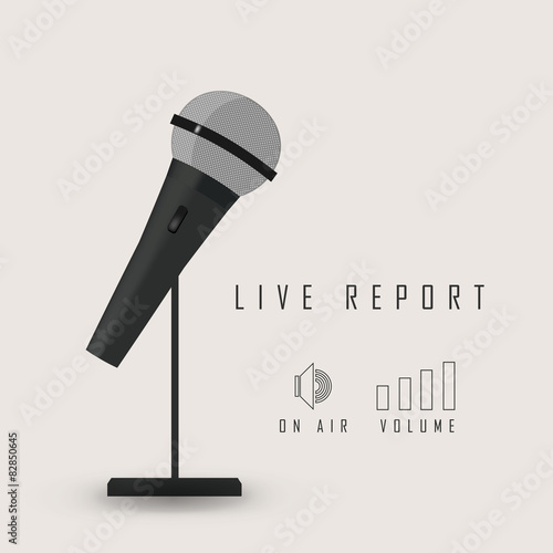 live report from the microphone in the air