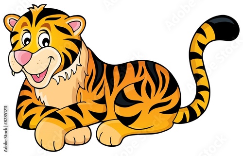 Fototapeta Naklejka Na Ścianę i Meble -  Tiger theme image 1