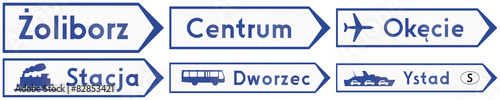 Fotografija Local Direction Signs In Poland