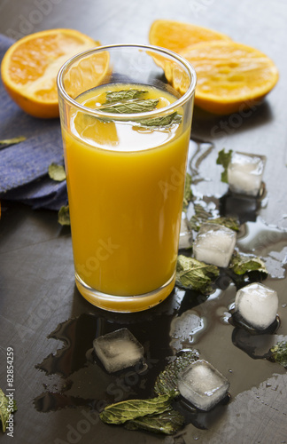 Апельсиновый сок с мятой