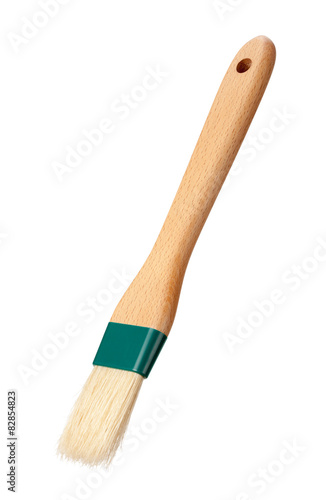 Basting Brush with a Wood Handle isolated