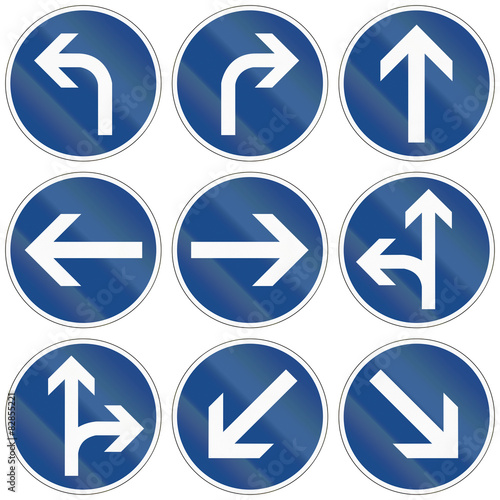 Free Download Modern Direction Signs In Germany - GFXLoad