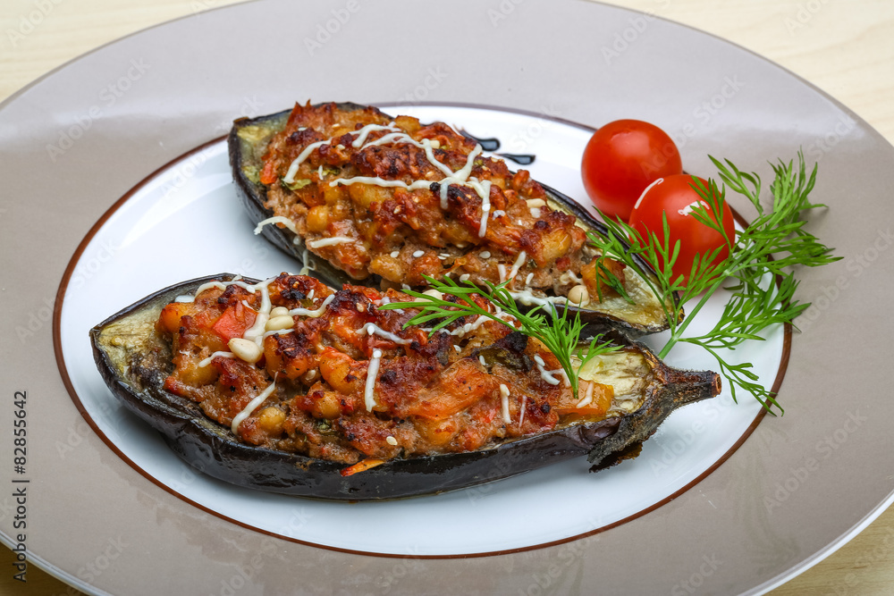 Eggplant stuffed minced meat Eggplant stuffed minced meat