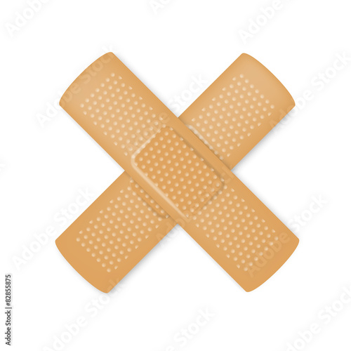 Vector illustration of adhesive bandages