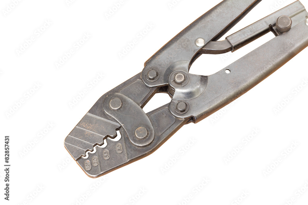 A bunch of electrical tools isolated on white. A bunch of electrical tools isolated on white.