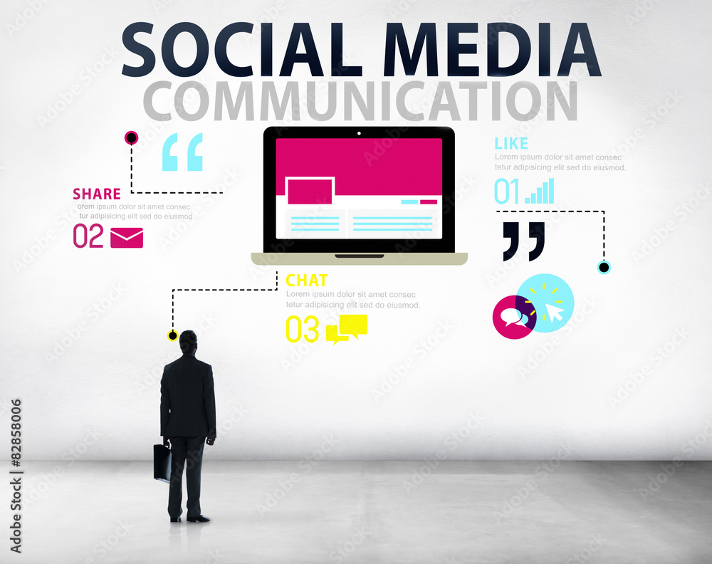 Social Media Social Networking Technology Connection Concept Social Media Social Networking Technology Connection Concept