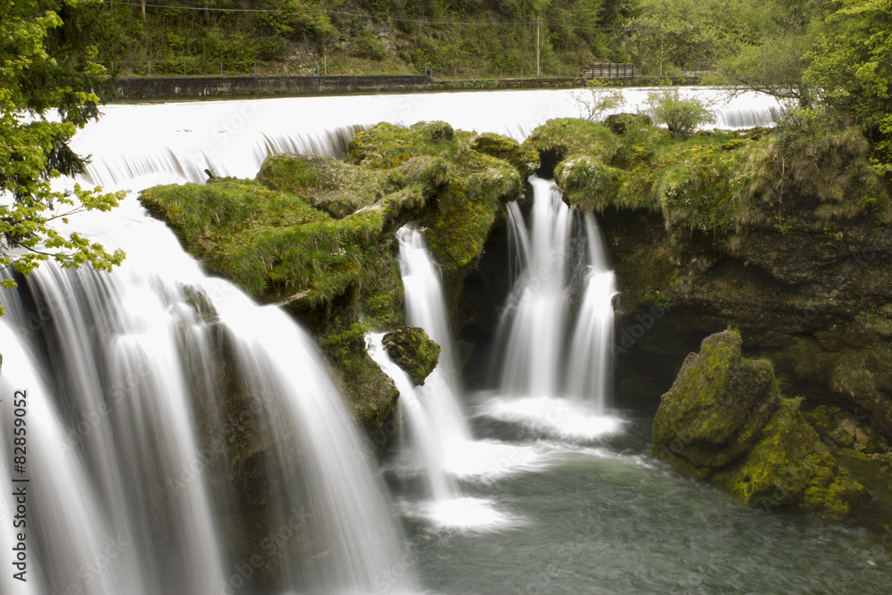 Peaceful waterfall