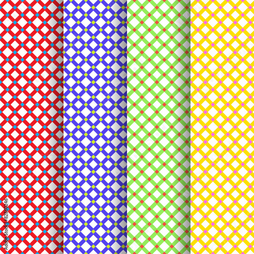 Set of four beautiful patterns vector