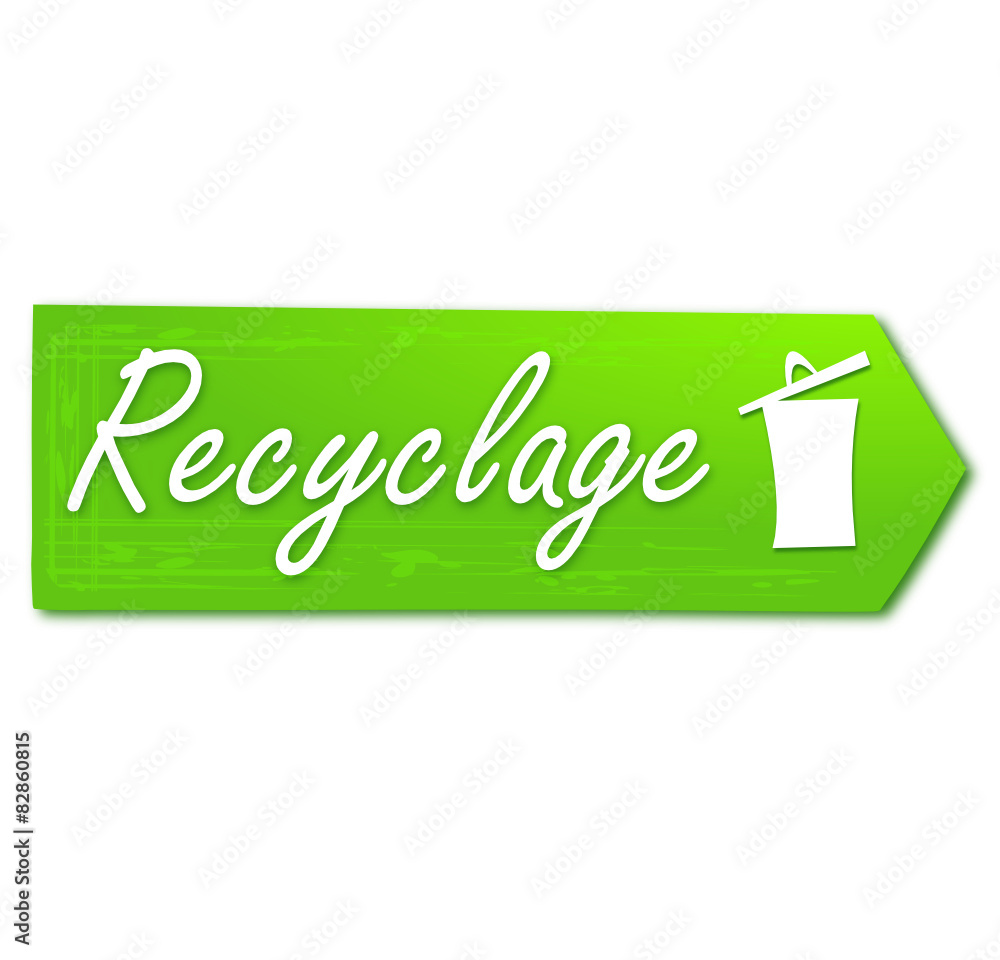 recyclage sur panneau de direction recyclage sur panneau de direction