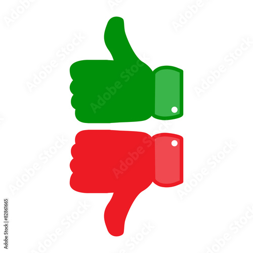 Thumb up icon vector illustration