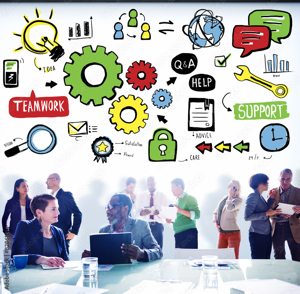 Teamwork Team Collaboration Connection Together Unity Concept Teamwork Team Collaboration Connection Together Unity Concept