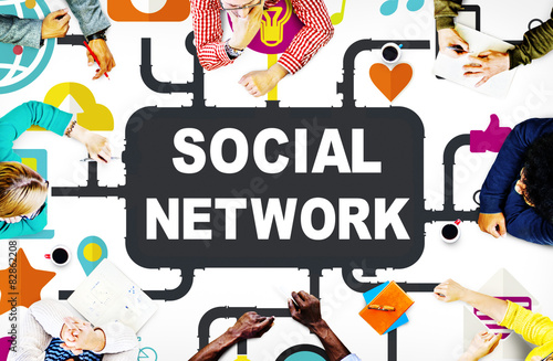 Social Network Internet Online Society Connecting Media Concept